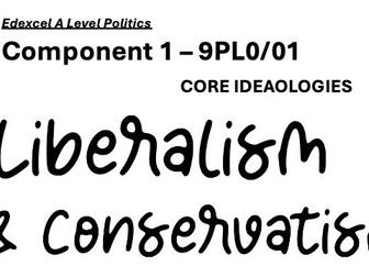 A Level Politics - Liberalism + Conservatism (Core Ideologies)