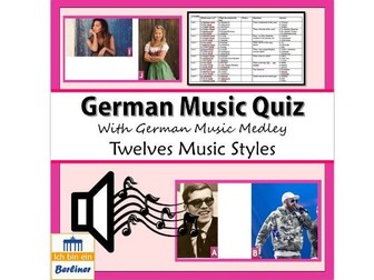 German Music Quiz with Medley of German songs