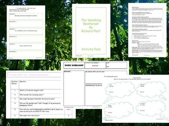 The Vanishing Rainforest Reading Guide and resources