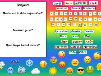 French Daily Calendar