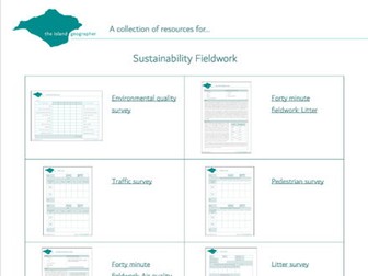 Sustainability fieldwork resource collection