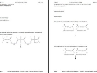 A-Level Chemistry Organic & Analysis Module 6 guided notes