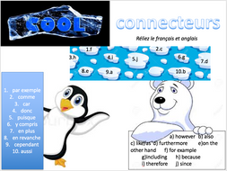 Connectives (why learn languages) - Expo 3 Module 2 - Lesson and Quiz Quiz Trade cards
