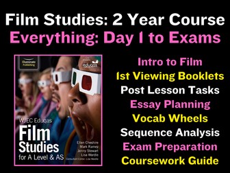 A Level Film Studies: Entire 2 Year Course - Everything - SOW