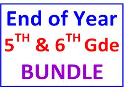 End of the Year 5th and 6th Grade BUNDLE (12 Worksheets)