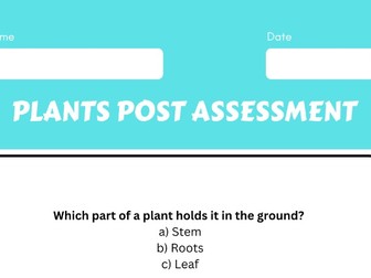 Year 1 Science assessment