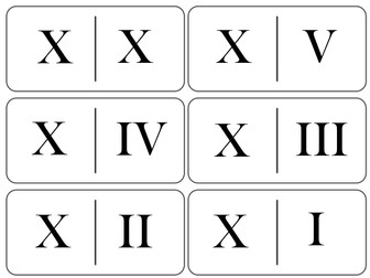 Roman Numeral Dominoes