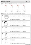 year 1 measurement weight volume white rose week 11 block 4