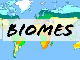 Fantastic differentiated map of the world's biomes, ecosystems