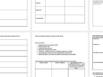 GCSE Religious Studies Easter Revision Session Christianity