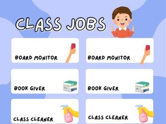 Class Jobs Poster