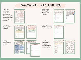 Emotional intelligence - five complete activities