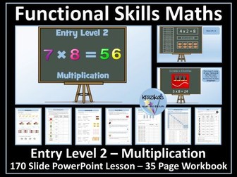 Functional Skills Maths - Entry Level 2 - Multiplication