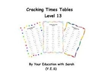 Cracking Times Tables - Level 13