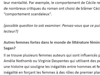 A-Level French IRP Exemplar Presentation - Full Marks