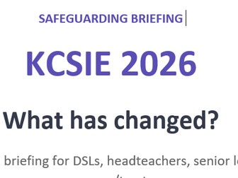KCSIE 2026- What Has Changed? DSL & School Leader Briefing