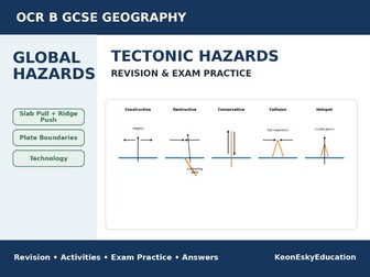 OCR B Global Hazards – Tectonic Hazards Revision & Exam Practice