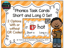 Phonics Task Cards: Short and Long O