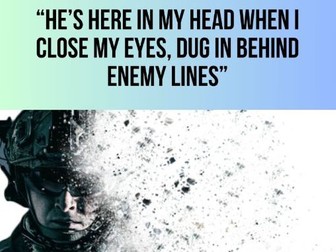 'Remains' Quotation Poster New Eduqas Anthology