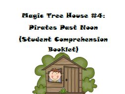 Magic Tree House Book #4: Pirates Past Noon Reading Comprehension Packet