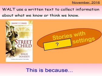 Resources to go with my Stories with Historical Settings - Street Child unit of work