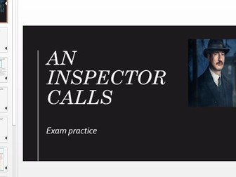 AQA GCSE exam revision: An Inspector Calls AQA 3 lesson bundle