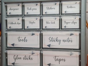 Tacher Toolkit lables