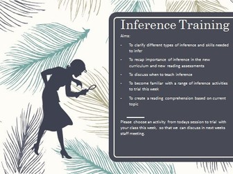 Inference Staff Meeting Primary - English, Reading, KS1, KS2, Literacy, Training