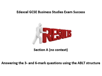Edexcel Business 3 and 6 Mark Support