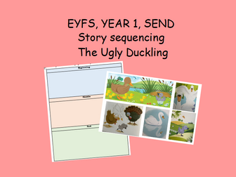 The Ugly Duckling Sequencing Task EYFS Year 1