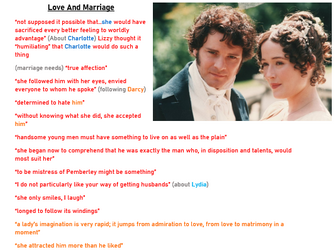 Pride & Prejudice Key Quotes