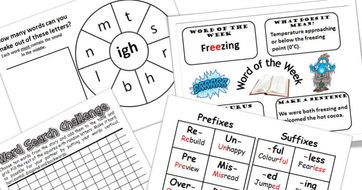 Literacy / Phonics starter activities x 16