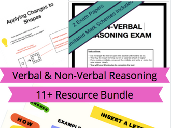 Verbal & Non-Verbal Reasoning 11+ Exam Preparation Bundle