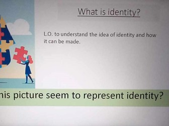 4 x Lessons on Gender for an Identity unit aimed at Year 8