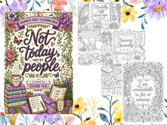 Advanced Colouring Pages for Older Kids, Teens & Adults