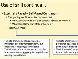 A-Level PE Skill Acquisition Lesson