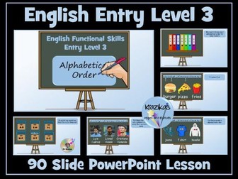 Functional Skills English - Entry Level 3 - Alphabetical Order
