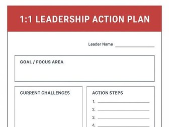 1:1 Leadership Alignment Template