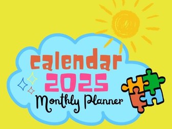 Cute daily planner kids calendar 2025,calendar year with holidays.