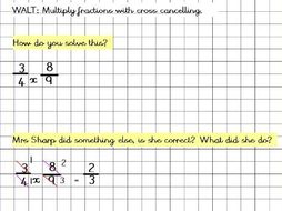 Cross cancelling fractions | Teaching Resources