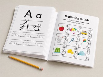 A–Z Alphabet Workbook for Kids-Ages 3-6