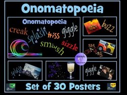 Set of 30 Onomatopoeia Posters