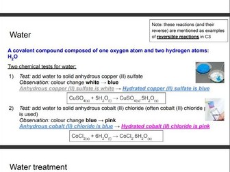 CIE IGCSE Coordinated Sciences C11: Air and water