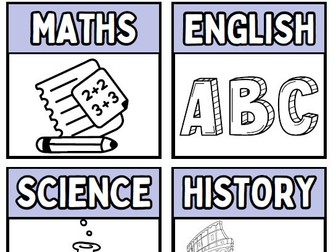 SEND visual timetable