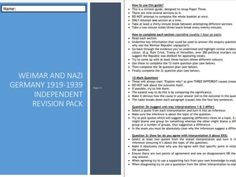 Weimar & Nazi Germany Revision Guide