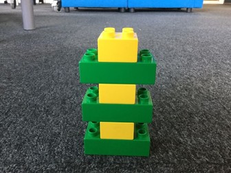 Green&yellow pylon. Lego-based Therapy.