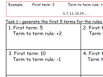 Sequences - generate and next term