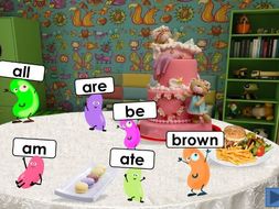 Party Time ! - Jumping jellybeans, cupcakes, pizza, doughnuts sight word primer