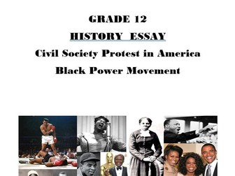 Grade 12 History Essay: Black Power Movement USA