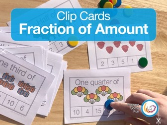 Fraction of Amount | Clip Cards